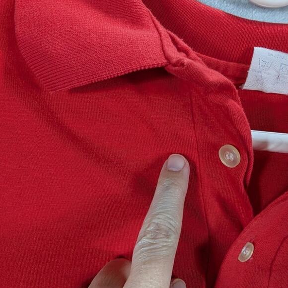 Vintage Razorback shirt Mens Large Red 3 button Polo Preppy Career Golf READ - Picture 3 of 10